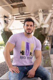 Rock Star Men Regular Fit Tshirt 180 Lavender Regular Fit Tshirt - Premium Cotton Men Wear