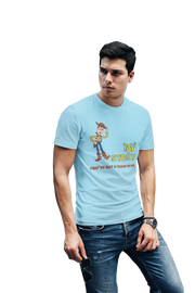 Toy Story Woody Men Regular Fit Tshirt 180 Sky Blue Regular Fit Tshirt - Premium Cotton Men Wear