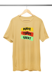 Comfortable Women Regular Fit Tshirt in Beige - 180 GSM | Fullmoon Styles