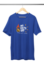 No Days Off Women Regular Fit Tshirt 180 Royal Blue Regular Fit Tshirt - Premium Cotton Women Wear