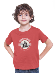 Kids Regular Fit Tshirt - Think Strategically Kids Regular Fit Tshirt 180 Red | Fullmoon Styles