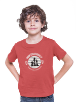 Premium Red Regular Fit Tshirt for Kids - 180 GSM Cotton | Fullmoon Styles