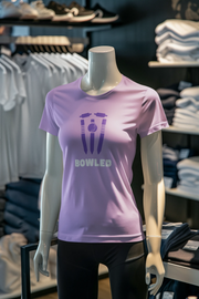Lavender Regular Fit Tshirt - Bowled Women Regular Fit Tshirt 180 Design | Women Fashion