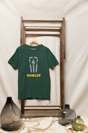Comfortable Men Regular Fit Tshirt in Bottle Green - 180 GSM | Fullmoon Styles