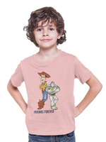 Kids Regular Fit Tshirt - Woody And Buzz Friends Forever Kids Regular Fit Tshirt 180 Baby Pink | Fullmoon Styles
