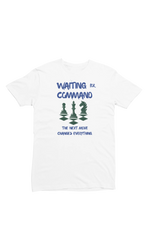 Men Regular Fit Tshirt - Waiting For Command Men Regular Fit Tshirt 180 White | Fullmoon Styles