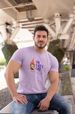 Comfortable Men Regular Fit Tshirt in Lavender - 180 GSM | Fullmoon Styles