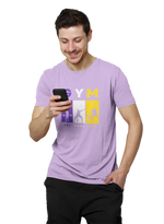 One More Rep Men Regular Fit Tshirt 180 Lavender Regular Fit Tshirt - Premium Cotton Men Wear