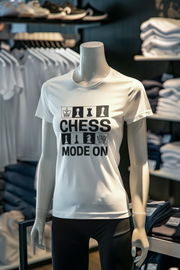 White Regular Fit Tshirt - Chess Mode On Women Regular Fit Tshirt 180 Design | Women Fashion