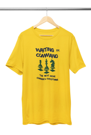 Women Regular Fit Tshirt - Waiting For Command Women Regular Fit Tshirt 180 Yellow | Fullmoon Styles