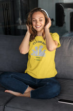 Good Day To Read Women Regular Fit Tshirt 180 Yellow Regular Fit Tshirt - Premium Cotton Women Wear