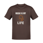 Men Oversized - Music Is My Life Men Oversized 210 Brown | Fullmoon Styles
