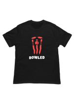 Men Regular Fit Tshirt - Bowled Men Regular Fit Tshirt 180 Black | Fullmoon Styles