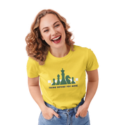 Chess Think Before You Move Women Regular Fit Tshirt 180 Yellow Regular Fit Tshirt - Premium Cotton Women Wear