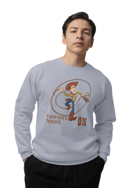 Comfortable Men Regular Fit Sweatshirt in Gray - 320 GSM | Fullmoon Styles