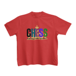 Red Regular Fit Tshirt - Chaos Checkmate Kids Regular Fit Tshirt 180 Design | Kids Fashion