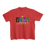 Red Regular Fit Tshirt - Chaos Checkmate Kids Regular Fit Tshirt 180 Design | Kids Fashion