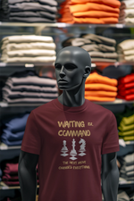 Maroon Regular Fit Tshirt - Waiting For Command Men Regular Fit Tshirt 180 Design | Men Fashion