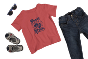Books Food For Brain Kids Regular Fit Tshirt 180 Red Regular Fit Tshirt - Premium Cotton Kids Wear