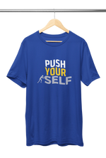 Royal Blue Regular Fit Tshirt - Push Yourself Women Regular Fit Tshirt 180 Design | Women Fashion