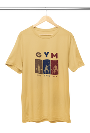 Premium Beige Regular Fit Tshirt for Men - 180 GSM Cotton | Fullmoon Styles