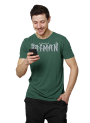 Comfortable Men Regular Fit Tshirt in Bottle Green - 180 GSM | Fullmoon Styles