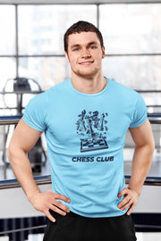 Comfortable Men Regular Fit Tshirt in Sky Blue - 180 GSM | Fullmoon Styles