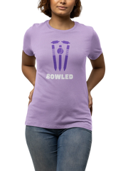 Bowled Women Regular Fit Tshirt 180 Lavender Regular Fit Tshirt - Premium Cotton Women Wear