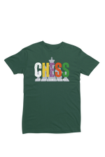 Bottle Green Regular Fit Tshirt - Chaos Checkmate Women Regular Fit Tshirt 180 Design | Women Fashion