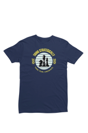 Think Strategically Women Regular Fit Tshirt 180 Navy Blue Regular Fit Tshirt - Premium Cotton Women Wear