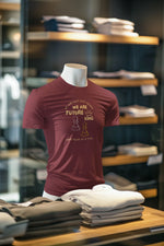 Premium Maroon Regular Fit Tshirt for Men - 180 GSM Cotton | Fullmoon Styles