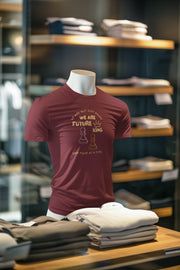 Premium Maroon Regular Fit Tshirt for Men - 180 GSM Cotton | Fullmoon Styles