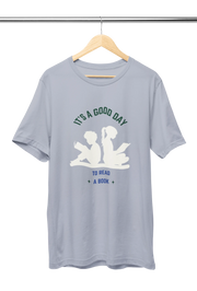 Good Day To Read Women Regular Fit Tshirt 180 Gray Regular Fit Tshirt - Premium Cotton Women Wear