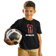 Black Regular Fit Tshirt - Bowled Kids Regular Fit Tshirt 180 Design | Kids Fashion