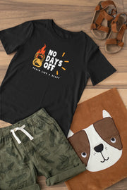 Premium Black Regular Fit Tshirt for Kids - 180 GSM Cotton | Fullmoon Styles