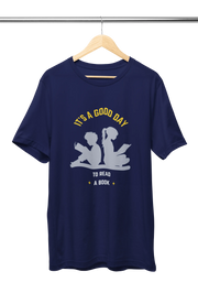 Premium Navy Blue Regular Fit Tshirt for Women - 180 GSM Cotton | Fullmoon Styles