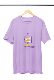 Premium Lavender Regular Fit Tshirt for Women - 180 GSM Cotton | Fullmoon Styles