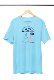 Premium Sky Blue Regular Fit Tshirt for Women - 180 GSM Cotton | Fullmoon Styles