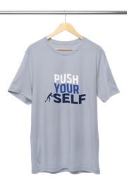 Premium Gray Regular Fit Tshirt for Men - 180 GSM Cotton | Fullmoon Styles
