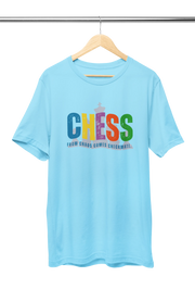 Premium Sky Blue Regular Fit Tshirt for Men - 180 GSM Cotton | Fullmoon Styles
