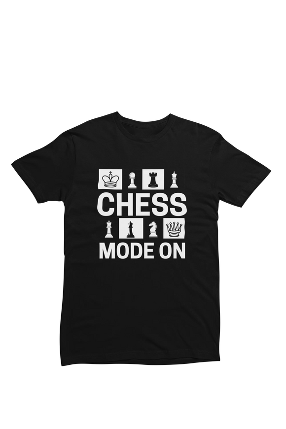 Women Regular Fit Tshirt - Chess Mode On Women Regular Fit Tshirt 180 Black | Fullmoon Styles