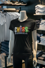 Black Regular Fit Tshirt - Chaos Checkmate Women Regular Fit Tshirt 180 Design | Women Fashion