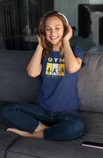 One More Rep Women Regular Fit Tshirt 180 Navy Blue Regular Fit Tshirt - Premium Cotton Women Wear