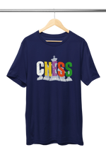 Premium Navy Blue Regular Fit Tshirt for Men - 180 GSM Cotton | Fullmoon Styles
