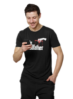 The Godfather Men Oversized 240 Black Oversized - Premium Cotton Men Wear