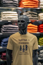 Beige Regular Fit Tshirt - Waiting For Command Men Regular Fit Tshirt 180 Design | Men Fashion