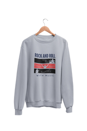Premium Gray Regular Fit Sweatshirt for Men - 320 GSM Cotton | Fullmoon Styles