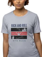 Comfortable Women Regular Fit Tshirt in Gray - 180 GSM | Fullmoon Styles