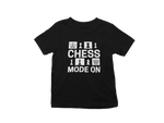 Kids Regular Fit Tshirt - Chess Mode On Kids Regular Fit Tshirt 180 Black | Fullmoon Styles