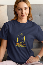 Git Commit Awesomeness Women Regular Fit Tshirt 180 Navy Blue Regular Fit Tshirt - Premium Cotton Women Wear